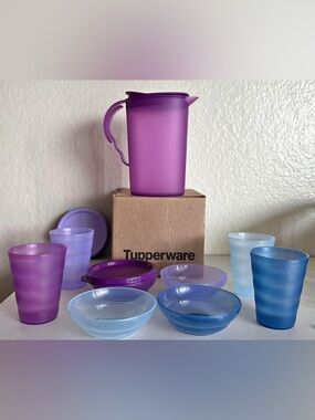 TUPPERWARE MINI PLAY SET KIDS TOY  PITCHER MUGS